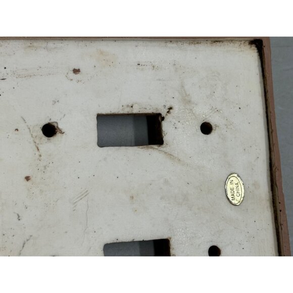 Workshop Tools duel Light Switch Cover Plate brown 4.75x4.75" READ - Picture 6 of 6